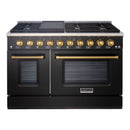48" Slide-in Freestanding Professional Style Gas Range with 6.7 Cu. Ft. Oven, 8 Burners, AK-JK48A1-B