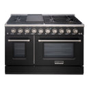 48" Slide-in Freestanding Professional Style Gas Range with 6.7 Cu. Ft. Oven, 8 Burners, AK-JK48A1-B by Akicon - Handmade