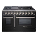 48" Slide-in Freestanding Professional Style Gas Range with 6.7 Cu. Ft. Oven, 8 Burners, AK-JK48A1-B