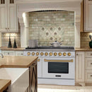 48" Slide-in Freestanding Professional Style Gas Range with 6.7 Cu. Ft. Oven, 8 Burners, AK-JK48A1-W