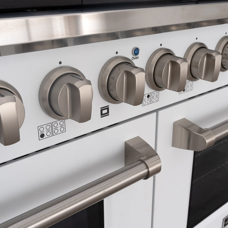 48" Slide-in Freestanding Professional Style Gas Range with 6.7 Cu. Ft. Oven, 8 Burners, AK-JK48A1-W