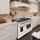 48" Slide-in Freestanding Professional Style Gas Range with 6.7 Cu. Ft. Oven, 8 Burners, AK-JK48A1-W