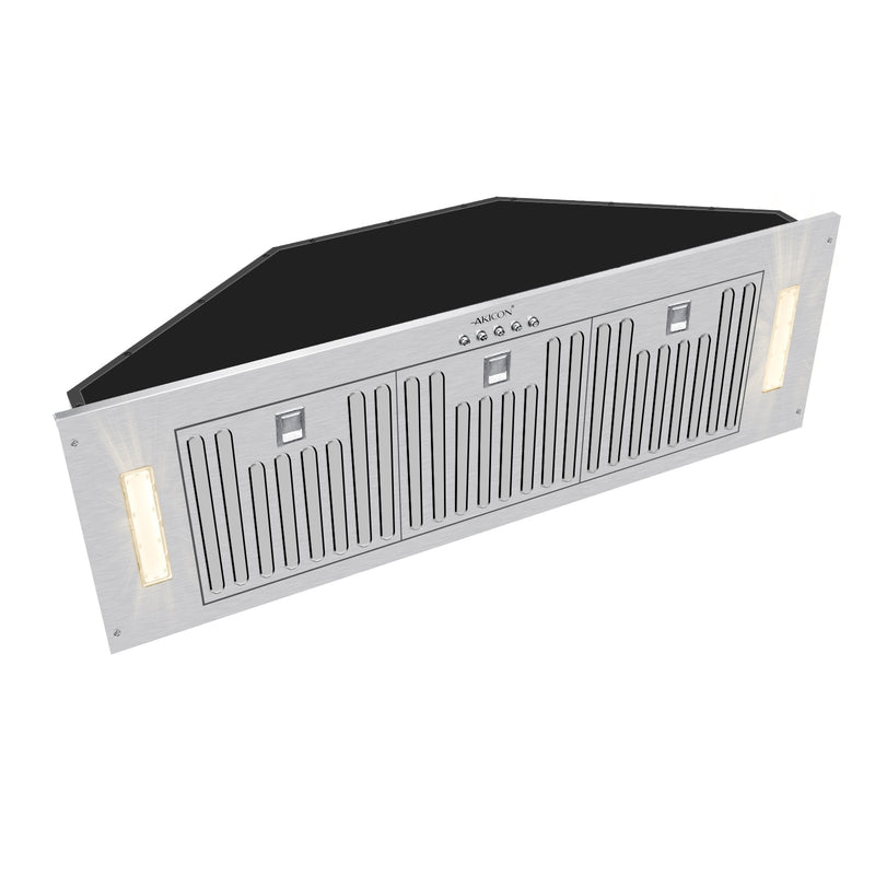 36“ Range Hood Insert, 600 CFM Built-in Stainless Steel Kitchen Hood with LED Lights - AK-HOOD-36
