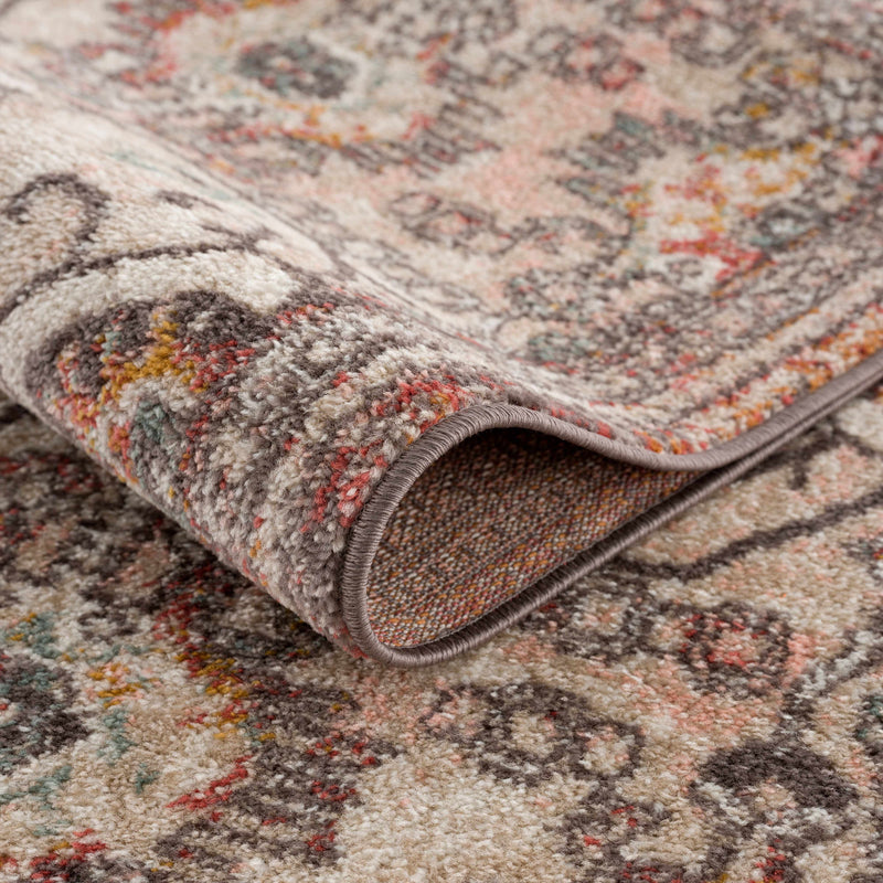 Yennora Brick Red Medallion Rug