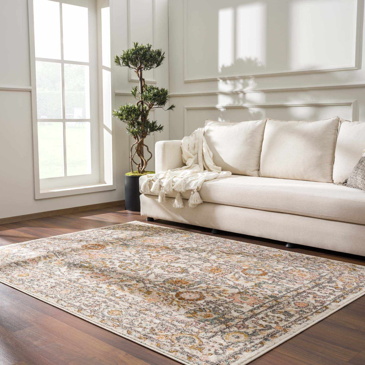 Herstmonceux Area Rug, installed in a room