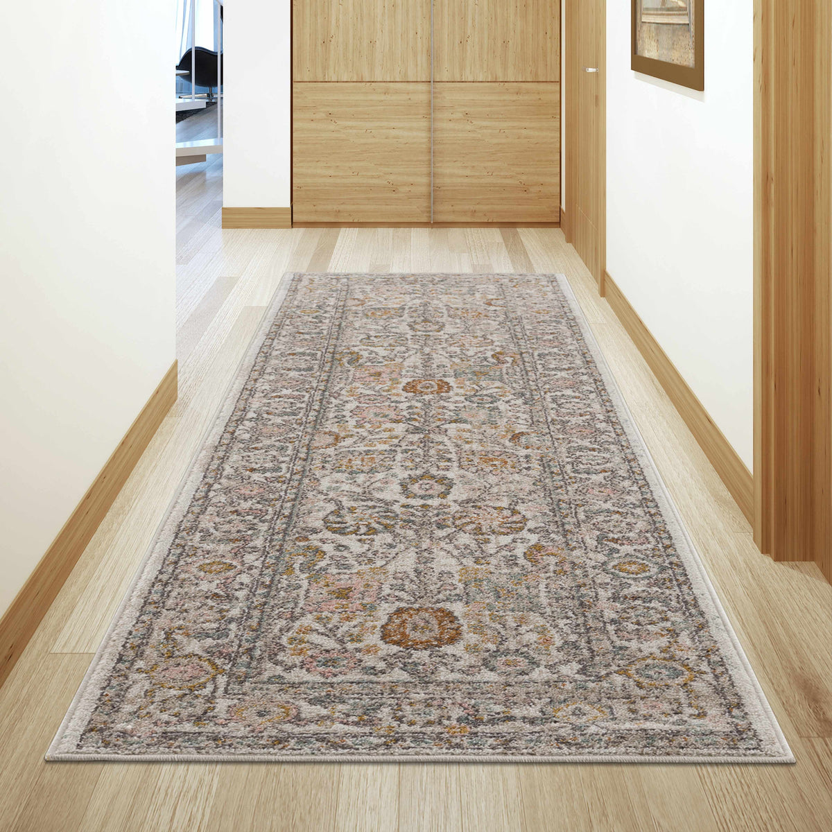 Herstmonceux Area Rug, installed in a room