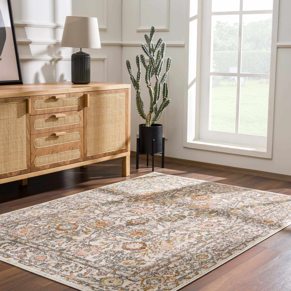 Herstmonceux Area Rug, installed in a room