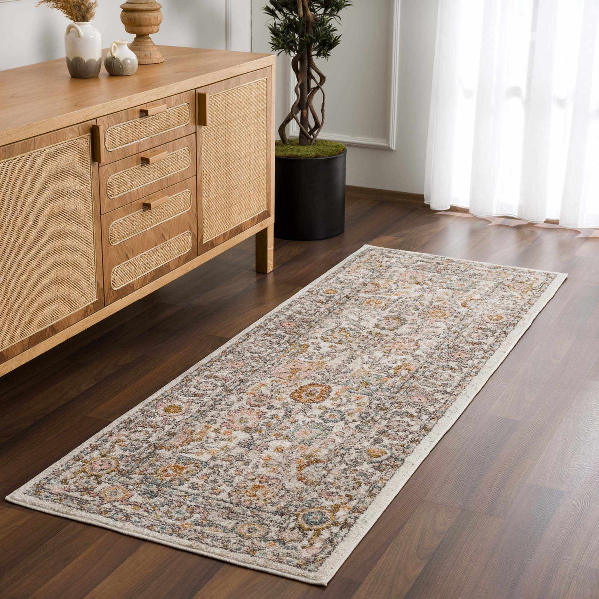Herstmonceux Area Rug, installed in a room