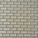 Pearl Beige 11x11 Glossy Matte Brick Glass Mosaic Tile (5 pack, 4.83 sq ft/case)