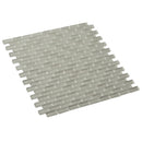 Pearl Beige 11x11 Glossy Matte Brick Glass Mosaic Tile (5 pack, 4.83 sq ft/case) - Sample