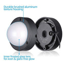 ALD10 6-Pack 2700K Warm White Integrated LED 4.5W Outdoor Aluminum Deck Lights Package, 12V Low Voltage Landscape Pathway Lights