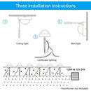 ALD10 6-Pack 2700K Warm White Integrated LED 4.5W Outdoor Aluminum Deck Lights Package, 12V Low Voltage Landscape Pathway Lights