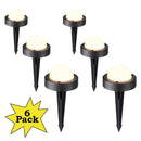 ALD10 6-Pack 2700K Warm White Integrated LED 4.5W Outdoor Aluminum Deck Lights Package, 12V Low Voltage Landscape Pathway Lights