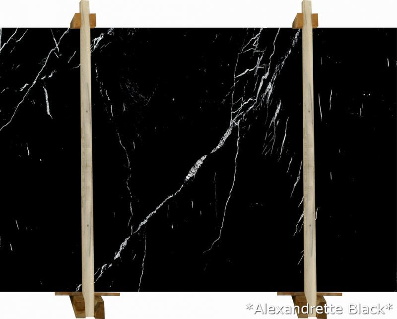 Alexandrette Black Bookmatching Marble Slabs Polished - Full Truckload