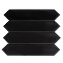Black 2x10 Matte Picket Ceramic Tile (44 pack, 5.38 sq ft/case)