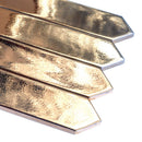 Gold 2x10 Glossy Picket Ceramic Tile (44 pack, 5.38 sq ft/case)