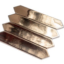 Gold 2x10 Glossy Picket Ceramic Tile (44 pack, 5.38 sq ft/case)