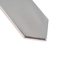 Metallic Silver 2x10 Glossy Picket Ceramic Tile (44 pack, 5.38 sq ft/case)