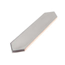 Metallic Silver 2x10 Glossy Picket Ceramic Tile (44 pack, 5.38 sq ft/case)