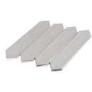 Metallic Silver 2x10 Glossy Picket Ceramic Tile (44 pack, 5.38 sq ft/case)