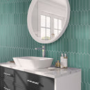 Pine Green 2x10 Matte Picket Ceramic Tile (44 pack, 5.38 sq ft/case) - Sample