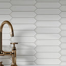 Cotton White 2x10 Matte Picket Ceramic Tile (44 pack, 5.38 sq ft/case)