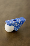 Equilibrium Cobalt Blue Terrazzo Taper Candle Holder