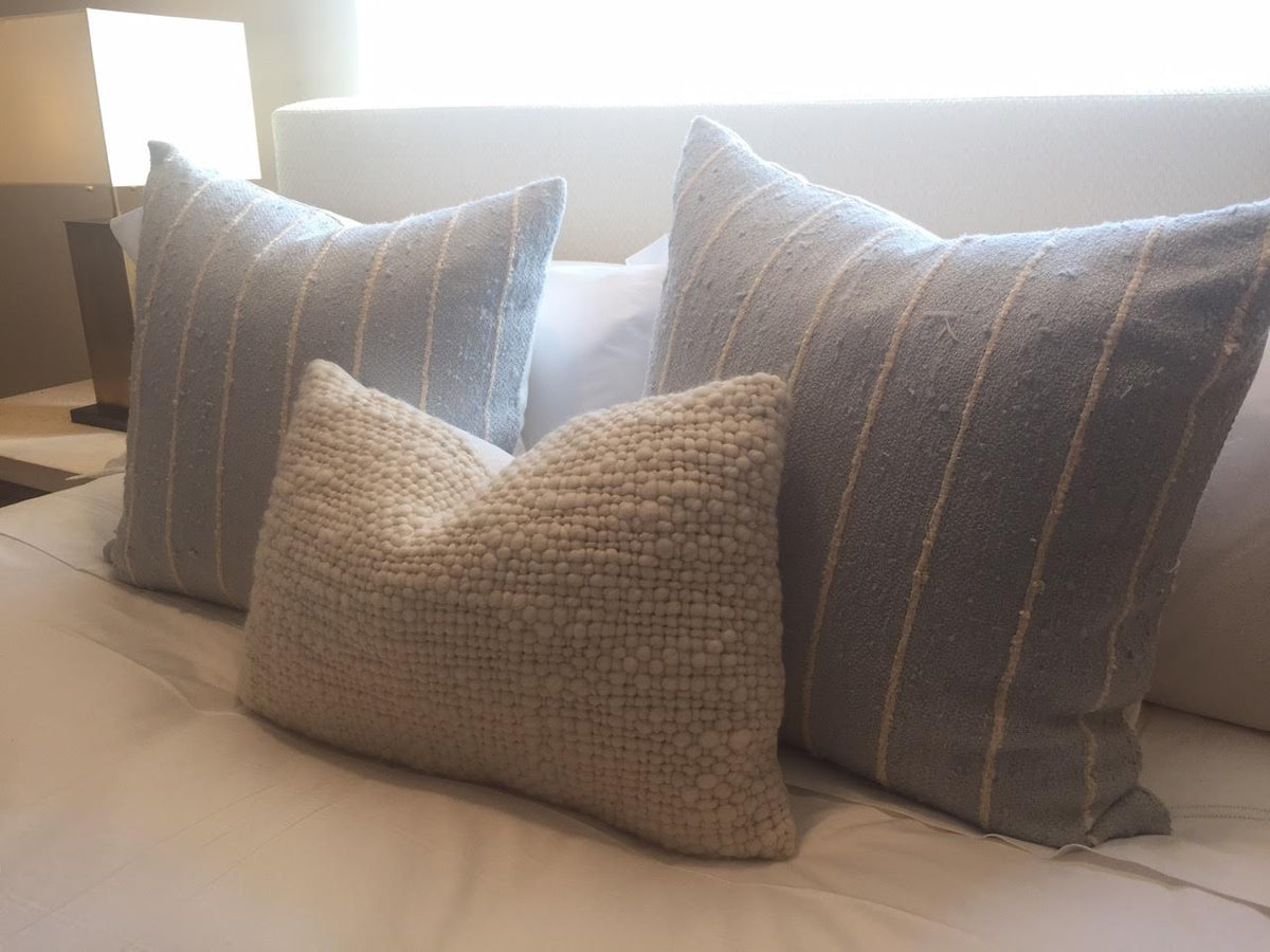 Striped Raw Silk Pillow, photo 3 of 10