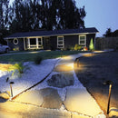 ALP01 6-Pack 5W Low Voltage 12V 3000K Warm White Integrated LED Cast Aluminum Landscape Pathway Lights Package