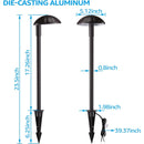 ALP01 6-Pack 5W Low Voltage 12V 3000K Warm White Integrated LED Cast Aluminum Landscape Pathway Lights Package