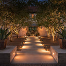 ALP01 6-Pack 5W Low Voltage 12V 3000K Warm White Integrated LED Cast Aluminum Landscape Pathway Lights Package