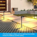 ALP02 6-Pack 5W Low Voltage 12V LED 5CCT 1800K/2700K/3000K/4000K/5000K Cast Aluminum Landscape Pathway Lights Package