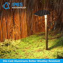 ALP02 6-Pack 5W Low Voltage 12V LED 5CCT 1800K/2700K/3000K/4000K/5000K Cast Aluminum Landscape Pathway Lights Package