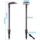 ALP02 6-Pack 5W Low Voltage 12V LED 5CCT 1800K/2700K/3000K/4000K/5000K Cast Aluminum Landscape Pathway Lights Package