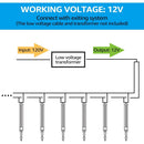 ALP14 6-Pack 4W 3000K Warm White Integrated LED 12V Low Voltage Pathway Lighting Package, AC/DC Landscape Driveway Lights