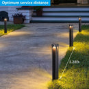 ALP14 6-Pack 4W 3000K Warm White Integrated LED 12V Low Voltage Pathway Lighting Package, AC/DC Landscape Driveway Lights