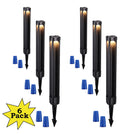 ALP14 6-Pack 4W 3000K Warm White Integrated LED 12V Low Voltage Pathway Lighting Package, AC/DC Landscape Driveway Lights
