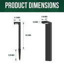 ALP19 4-Pack 3W 3000K Warm White Integrated LED Landscape Pathway Light Package, 12V Low Voltage Modern Path Lights