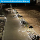 ALP49 4- and 12-Pack 3W 3000K Warm White Integrated LED Low Voltage Cast Aluminum Landscape Pathway Lights Package, Driveway Walkway Light