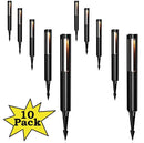ALP53 10-Pack Low Voltage Aluminum Pathway Lights Package Cast Aluminum, 3W 12V AC/DC LED Walkway Lighting