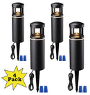 ALP59 4-Pack 3000K Warm White Integrated LED Low Voltage Pathway Lights, Outdoor Landscape Lighting, Aluminum Housing, 5W 12V AC/DC Path Lights for Driveway, Garden, Lawn, IP65 Waterproof, 3000K Warm White