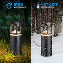 ALP59 4-Pack 3000K Warm White Integrated LED Low Voltage Pathway Lights, Outdoor Landscape Lighting, Aluminum Housing, 5W 12V AC/DC Path Lights for Driveway, Garden, Lawn, IP65 Waterproof, 3000K Warm White