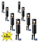ALP59 8-Pack 3000K Warm White Integrated LED Low Voltage Pathway Lights, Outdoor Landscape Lighting, Aluminum Housing, 5W 12V AC/DC Path Lights for Driveway, Garden, Lawn, IP65 Waterproof, 3000K Warm White