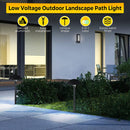 ALPCC06 6- and 12-Pack 5W 3CCT LED Landscape Pathway Light Package, 12V Low Voltage Modern Path Lights