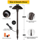 ALPCC06 6- and 12-Pack 5W 3CCT LED Landscape Pathway Light Package, 12V Low Voltage Modern Path Lights