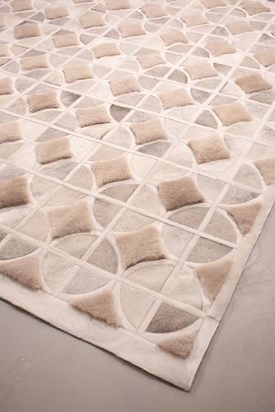 ALPHA – Custom Cowhide & Shearling Rug, photo 6 of 6