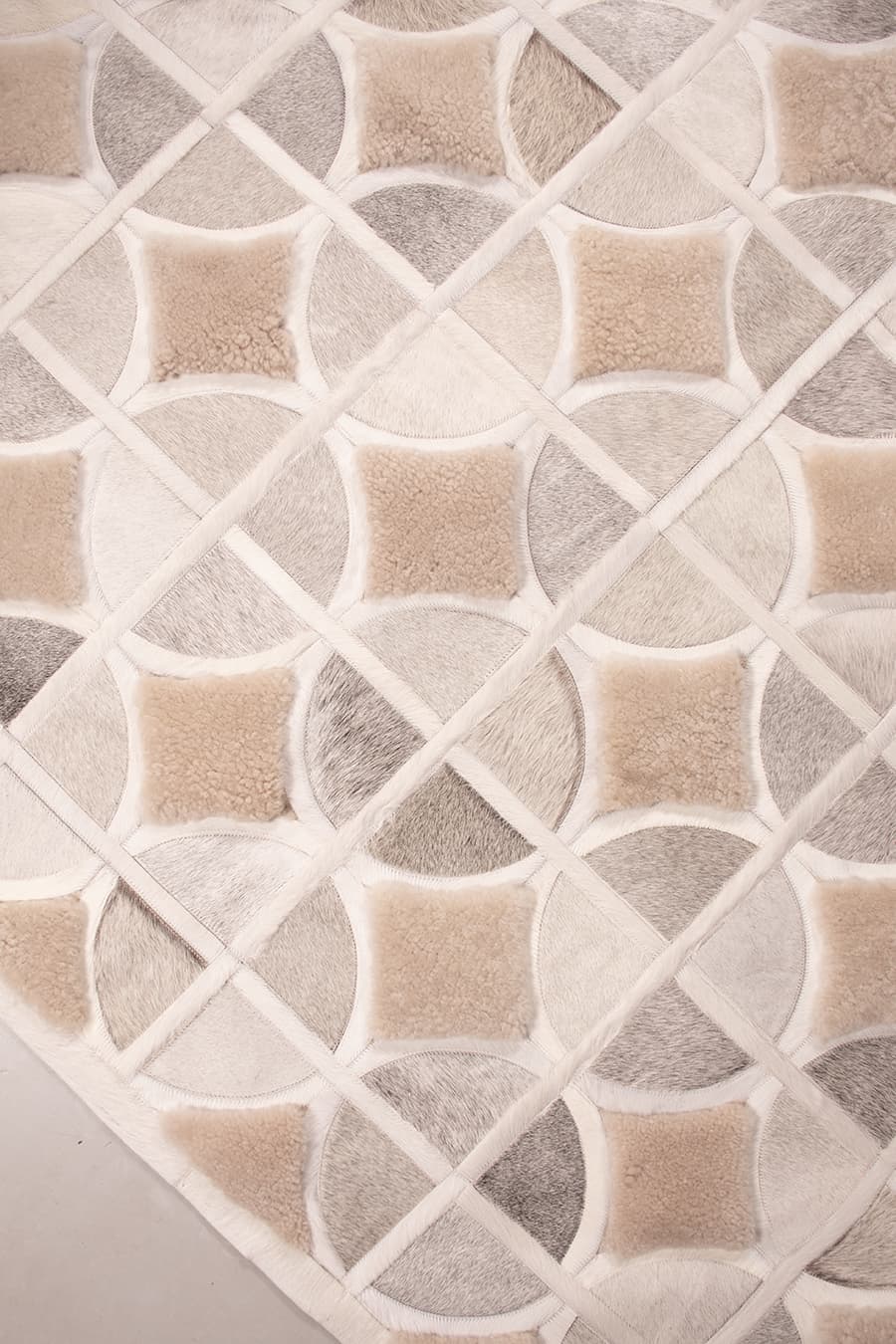 ALPHA – Custom Cowhide & Shearling Rug, photo 3 of 6