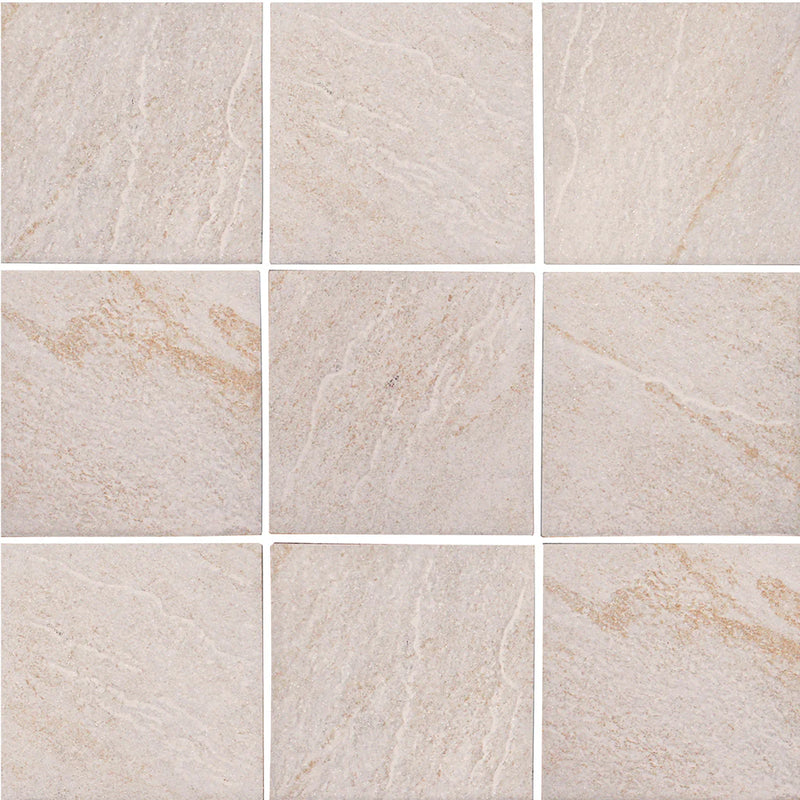 Aquatica Beige Porcelain Pool Tile 6"x6" - StoneQuartz Collection