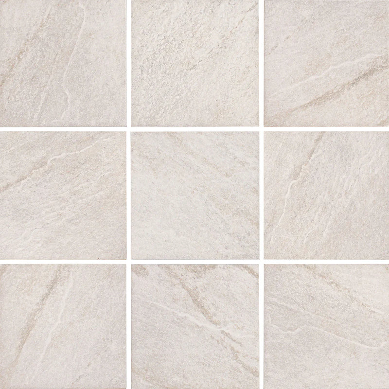 Aquatica Bianco Porcelain Pool Tile 6"x6" - StoneQuartz Collection