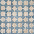 Stone Blue Beige 12x22 Matte Glossy Rectangle with Star Details Porcelain Large Format Tile (7 pack, 13.03 sq ft/case) - Sample
